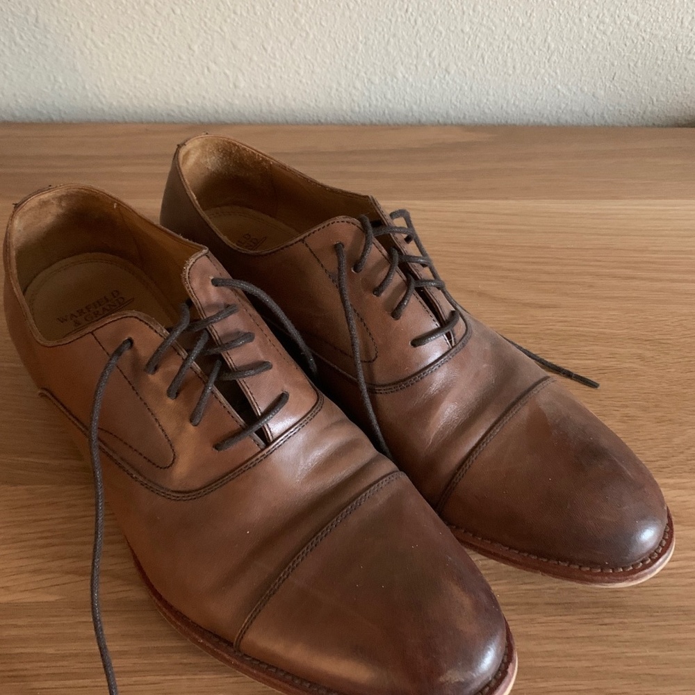 Warfield & Grand Men’s Dress Shoe Leather Size 10.5